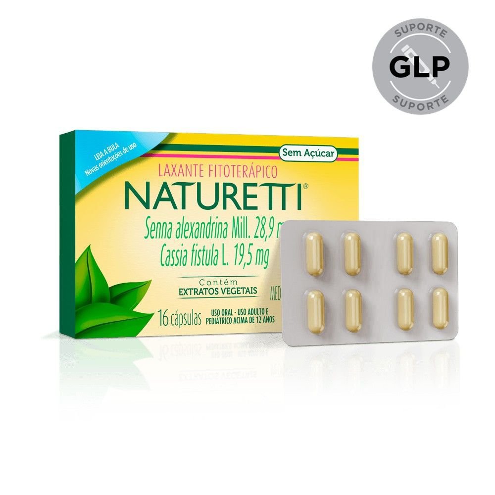 Laxante Fitoterápico Naturetti 16 Cápsulas