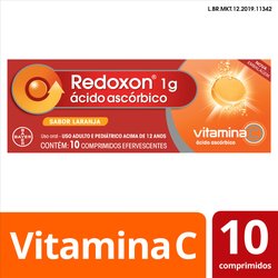 Redoxon 1g Vitamina Com Sabor Laranja Com 10 Comprimidos Efervescentes