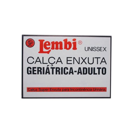 CALÇA ENXUTA GERIATRICA TAMANHO 36/38