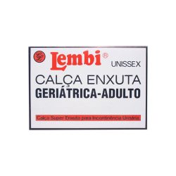 Calça Enxuta Geriatrica Tamanho 52/54