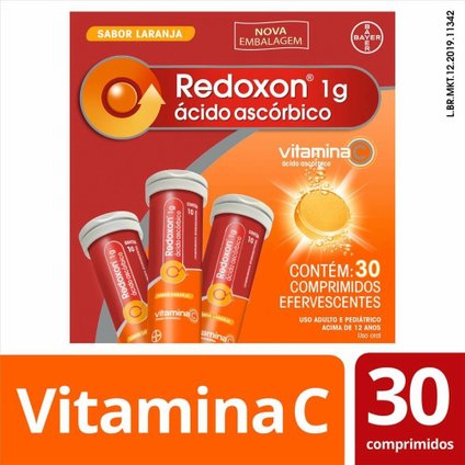 REDOXON LARANJA 1G 30 COMPRIMIDOS EFERVESCENTES