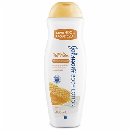 LOÇÃO HIDRATANTE JOHNSON'S SOFTLOTION MEL E LINHAÇA - LEVE400ML PAGUE 320ML