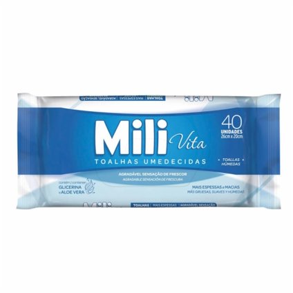 TOALHAS UMEDECIDAS MILI VITA COM 40
