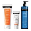Kit Principia Gel De Limpeza GL-02 350g + Protetor Solar Facial Fps60 PS-01 40ml + Protetor Solar Corporal Fps60 PS-03 200ml