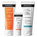 Kit Principia Protetor Solar Corporal Fps60 Ps-03 200ml + Protetor Solar Facial Fps60 Ps-01 40ml + Loção Hidratante Lh-01 200ml