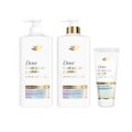 Kit Dove Repair + Peptídeos Condicionador 600Ml + Shampoo 600Ml + Creme Leave In Capilar 50Ml