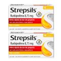 Kit Pastilhas Para Garganta Strepsils Sabor Mel E Limão 32 Pastilhas (2 Caixas 16 Pastilhas)