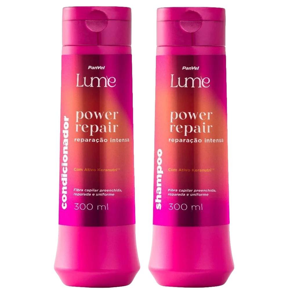 Kit Panvel Lume Power Repair Shampoo 300ml + Condicionador 300ml