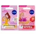 Kit Nivea Hidratante Labial Disney Princesas Cupcake De Baunilha Bela 4,8g + Hidratante Labial Morango Silvestre Rapunzel 4,8g