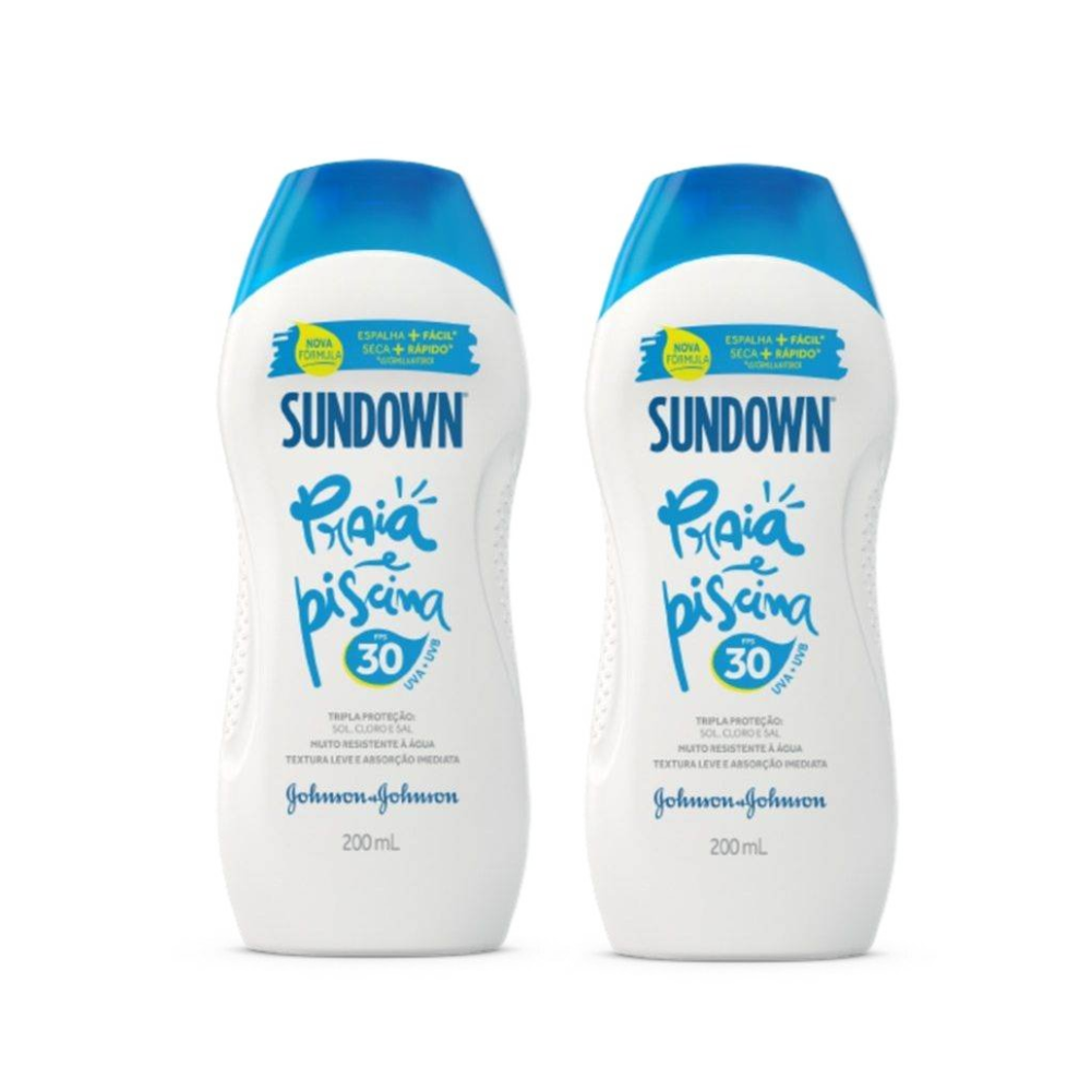 Kit Protetor Solar Sundown Praia E Piscina Fps 30 200ml 2 Unidades