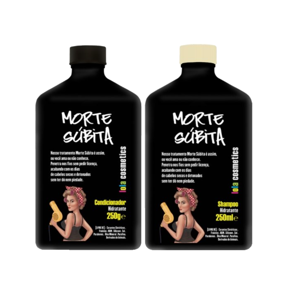 Kit Lola Cosmetics Shampoo Morte Súbita 250ml + Condicionador Morte Súbita 250ml
