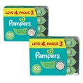 Kit Lenços Umedecidos Pampers 384 Unidade Cuidado De Bebê (2 Pacotes de 192 Unidades)
