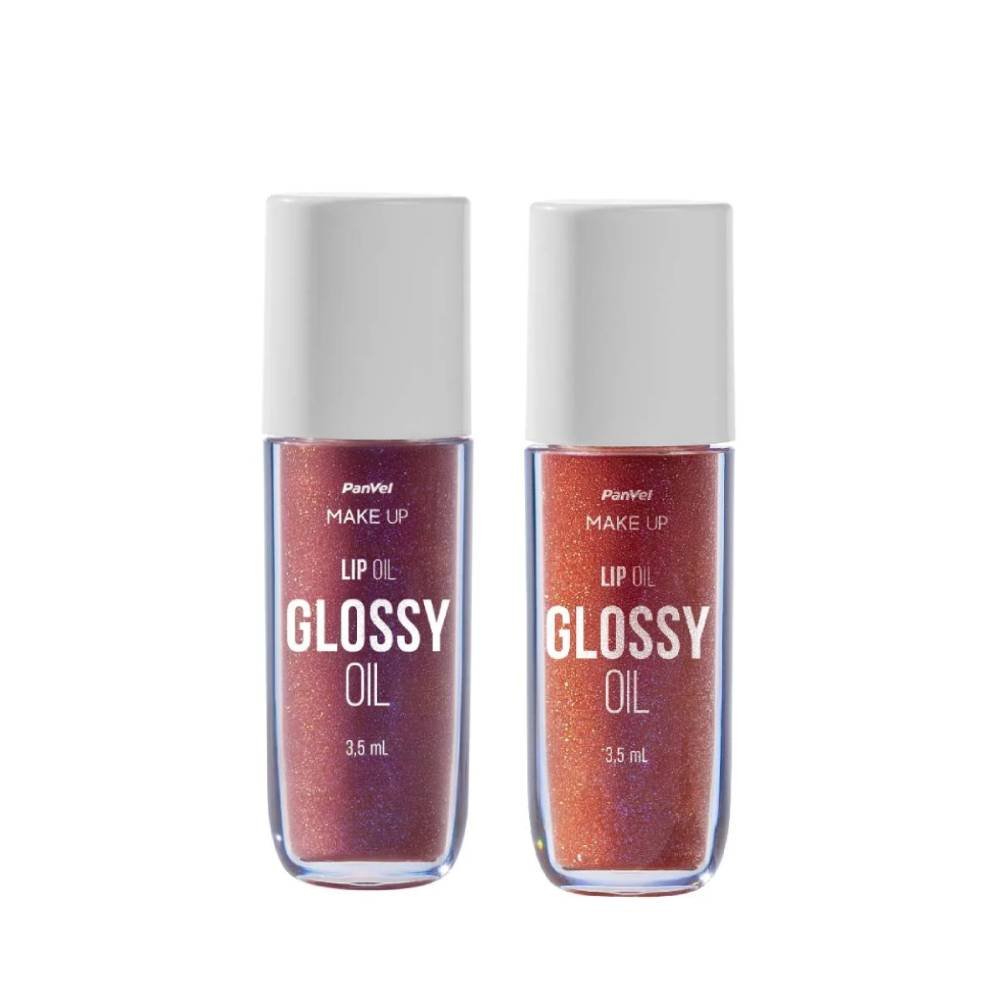 Kit Panvel Lip Oil Make Up Lush 3,5ml + Lip Oil Make Up Glam 3,5ml