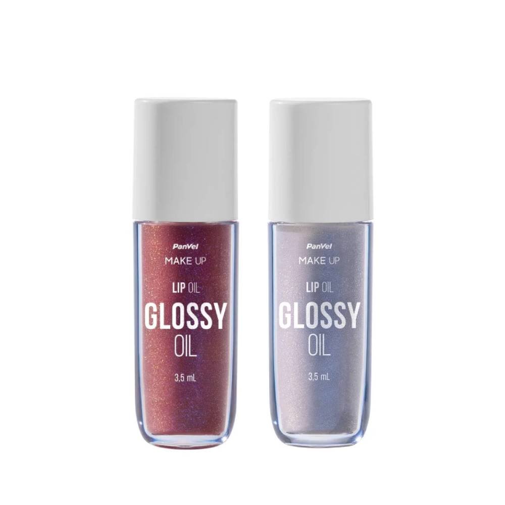 Kit Panvel Lip Oil Make Up Shimmer 3,5ml + Lip Oil Make Up Lush 3,5ml
