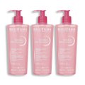 Kit 3x Gel De Limpeza Micelar Bioderma Sensibio Moussant Calmante E Hidratante 500ml
