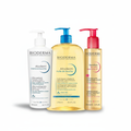 Kit Bioderma Óleo Demaquilante Sensibio Micellar Cleansing Oil 150Ml + Óleo De Banho Atoderm 1L + Hidratante Atoderm Intensive Baume 500Ml