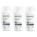 Kit 3x Protetor Solar Facial Bioderma Photoderm Xdefense Spf50+ Cor 2.0 40Ml