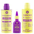 Kit Lola Cosmetics Purple Shampoo Iluminador 250Ml + Óleo Capilar Iluminador 50Ml + Acidificante Capilar 250Ml