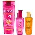 Kit Elseve Sérum Capilar Liso Dos Sonhos 100Ml + Shampoo Liso Dos Sonhos 400Ml + Óleo Extraordinário Capilar Tratamento Reconstrutor 100Ml