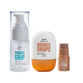 Kit Panvel Make Up Primer Grip Efeito Cola 30G + Primer Líquido Bronze Drops 30Ml + MultiStick Bronzer Caramel 4,5Ml