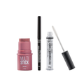 Kit Panvel Make Up Blush MultiStick Rose Dust 4,5G + Delineador Retrátil Para Olhos Preto 0,35G + Máscara Para Cílios E Sobrancelha Incolor 3,8G