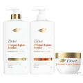 Kit Dove Uv Repair & Glow Ferúlico Condicionador 600Ml + Shampoo 600Ml + Máscara de tratamento Capilar 250G