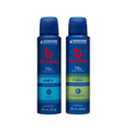 Kit Desodorante Aerossol Antitranspirante Masculino Bozzano Dry 150ml + Desodorante Antitranspirante Aerossol Masculino Antibac E Fresh 150ml