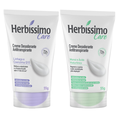 Ki Herbissimo Desodorante Em Creme Herbíssimo Linhaça E Coenzima Q10 55G + Desodorante Em Creme Herbíssimo Monoi E Ácido Hialurónico 55G