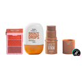 kit Panvel Paleta Trio De Blush Cosmic Make Up Bestie 9G + Primer Líquido Make Up Bronze Drops 30Ml + Bronzer Multi Stick Caramel Make Up 4,5Ml
