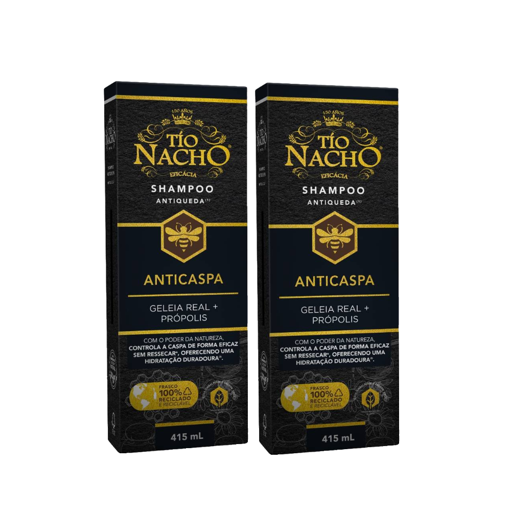 Kit Shampoo Tio Nacho Anticaspa 415ml 2 Unidades