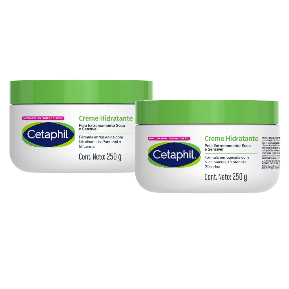 Kit Creme Hidratante Cetaphil 250g - 2 Unidades