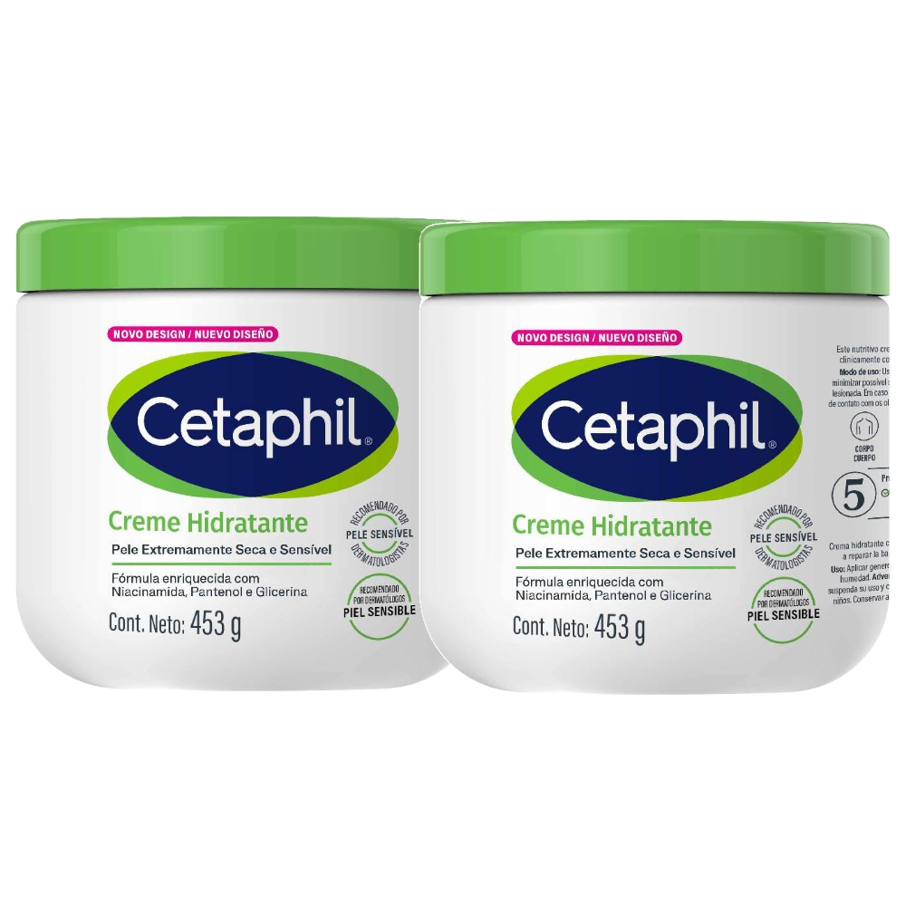 Kit Creme Hidratante Cetaphil 453g - 2 Unidades