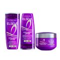 kit Elseve Máscara De Tratamento Collagen Lifter 300G + Shampoo Collagen Lifter 200Ml + Condicionador Collagen Lifter 200Ml