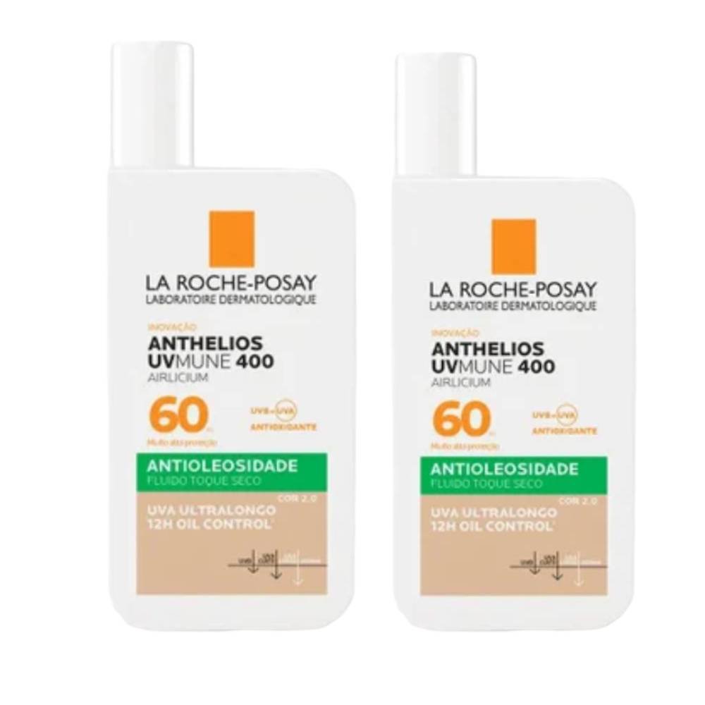 Kit Protetor Solar Facial La Roche-posay Anthelios Uvmune 400 Airlicium Cor 2.0 Fps60 40ml