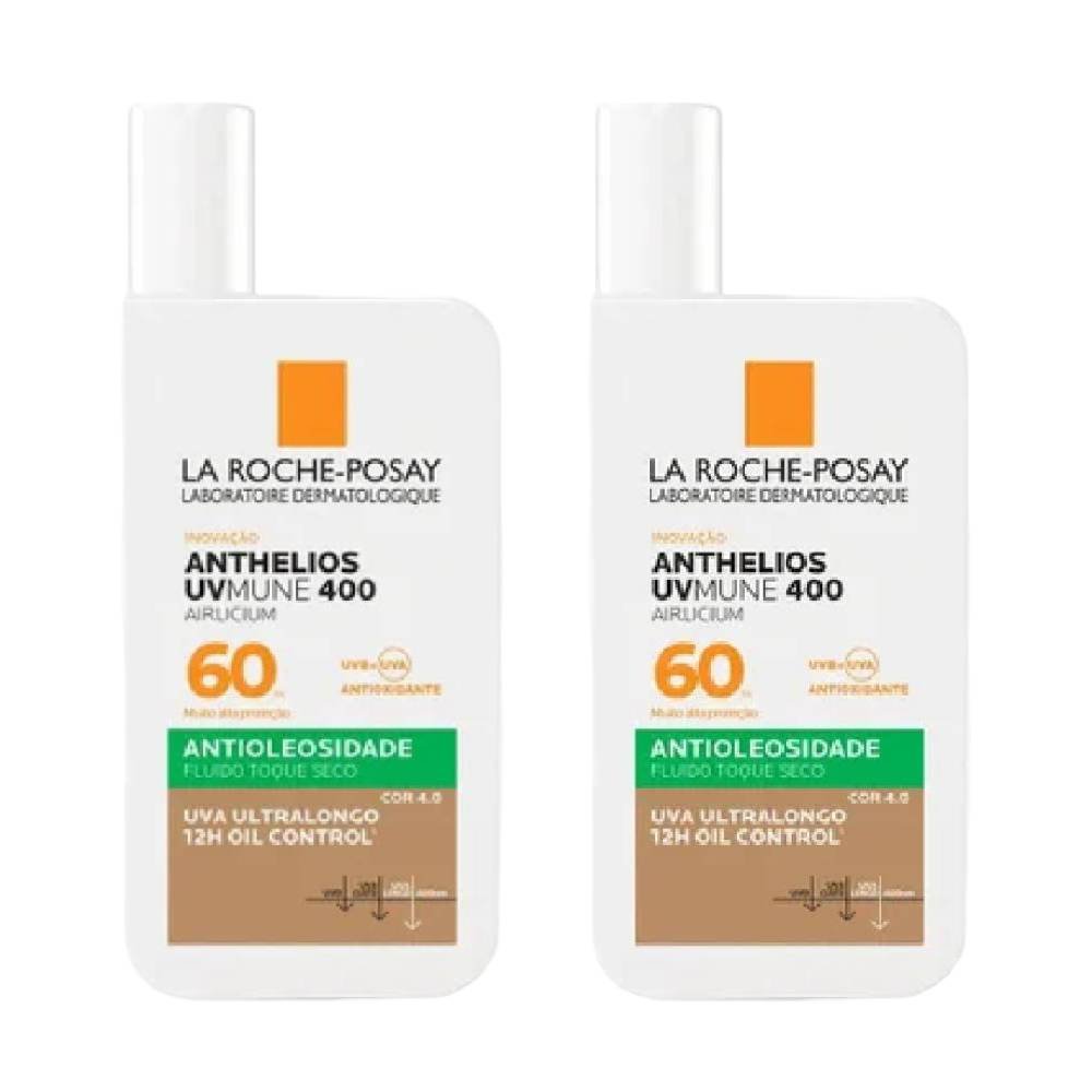 Kit Protetor Solar Facial La Roche-posay Anthelios Uvmune 400 Airlicium Cor 4.0 Fps60 40ml