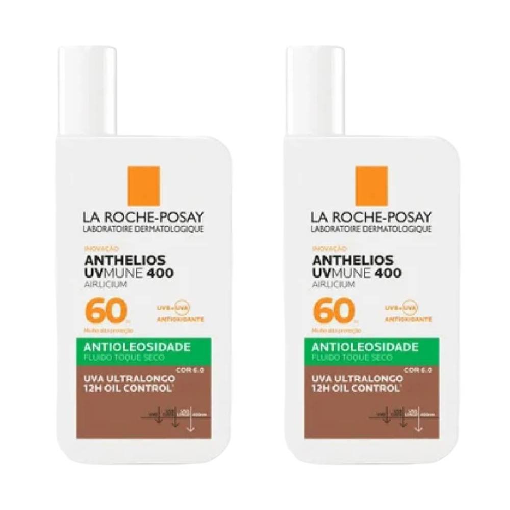Kit Protetor Solar Facial La Roche-posay Anthelios Uvmune 400 Airlicium Cor 6.0 Fps60 40ml
