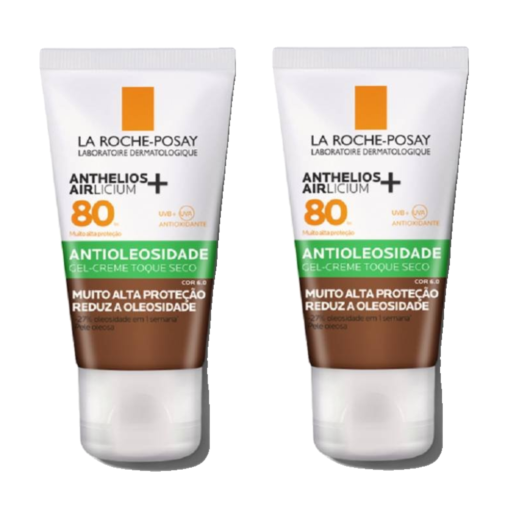 Kit Protetor Solar Facial La Roche Posay Anthelios Airlicium Fps80 Cor 6.0 40g
