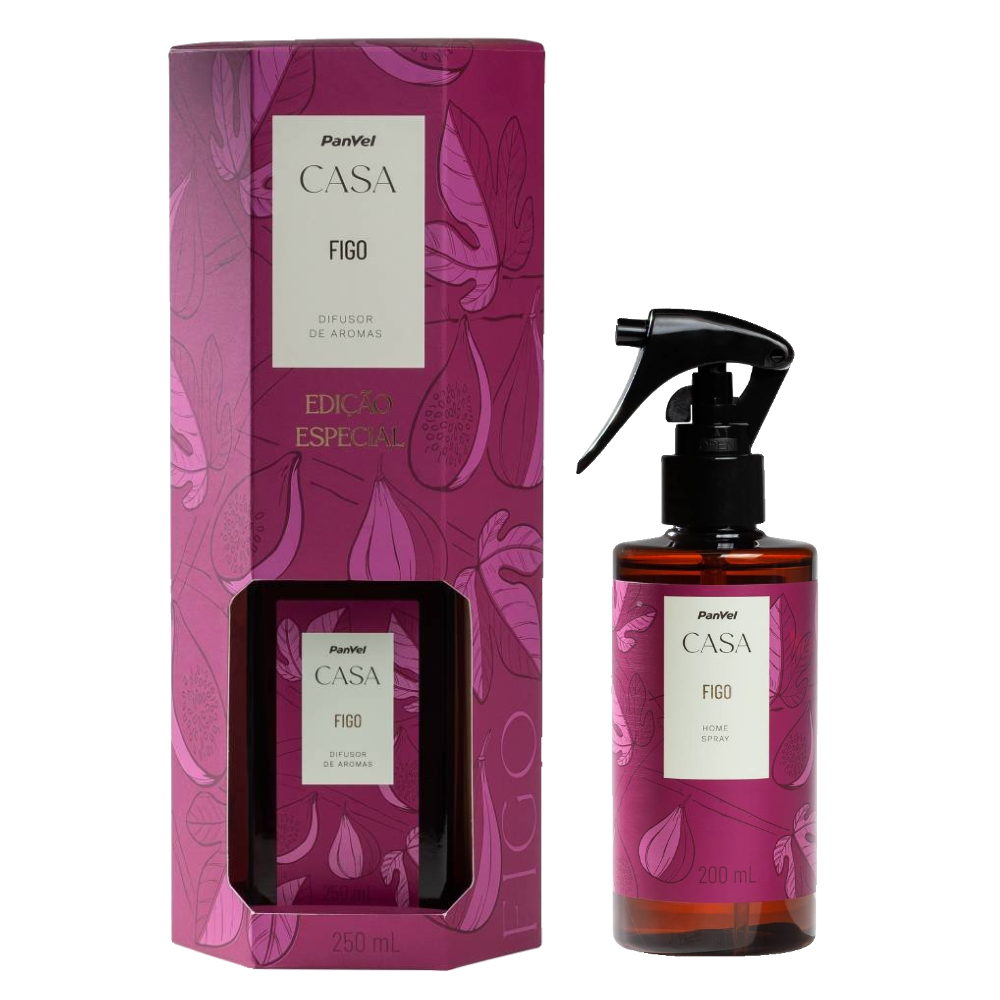 Kit Panvel Home Spray Casa Figo 200ml + Difusor Casa Figo 250ml