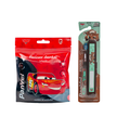 Kit Panvel Escova Dental Infantil Com Estojo Mate Carros Oral + Creme Dental Infantil Em Gel Carros Oral 100G + Flosser Dental Infantil Carros Oral 50 Unidades