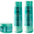 Kit Panvel Shampoo Curl Balance Lume 300Ml + Modelador De Cachos Gelatina Curl Balance Lume 270G + Condicionador Curl Balance Lume 300Ml
