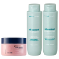 Kit Braé Stages Máscara Capilar Bruna Tavares Gloss Hydra 200G + Shampoo Controle De Oleosidade 250Ml + Condicionador Controle De Oleosidade 250Ml