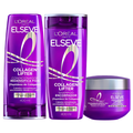 Kit Elseve Collagen Lifter Shampoo 400Ml + Condicionador 400Ml + Máscara De Tratamento 300G