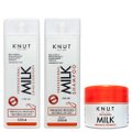 Kit Knut Milk Condicionador 250Ml + Shampoo 250Ml + Máscara De Tratamento Capilar 300G