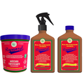Kit Lola Cosmetics Rapunzel Tônico Do Crescimento 250Ml + Máscara Fortificante 450G grátis Shampoo Rejuvenescedor 250Ml