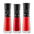 Kit Esmaltação Panvel Make Up Tons de Vermelho Esmalte Cremoso Pimenta Vermelha 8Ml + Esmalte Cremoso Hibisco 8Ml + Esmalte Cremoso Paixão 8Ml