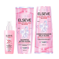 Kit Elseve Shampoo L'Oreal Paris Glycolic Gloss 400Ml + Condicionador 400Ml + Sérum Capilar 100Ml