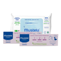 Kit Mustela Toalhas Umedecidas Compostáveis Sem Perfume 60 Unidades + 2 Creme Vitaminado Preventivo Para Assaduras 123 108g