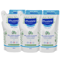 Kit Gel Lavante Mustela Pele Normal Refil - 3 unidades 400ml