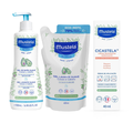 Kit Mustela Gel Lavante Pele Normal Refil 500ml + Refil 400ml + Creme Reparador Cicastela 40ml