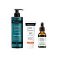 Kit Principia Sérum Facial Antiacne E Oleosidade Mix 01 30Ml + Protetor Solar Facial Ps 01 Fps 60 40Ml + Gel De Limpeza Facial Gl 01 350G